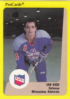 1989-90 ProCards IHL #182 Ian Kidd Front