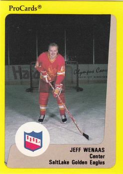 1989-90 ProCards IHL #194 Jeff Wenaas Front