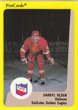 1989-90 ProCards IHL #195 Darryl Olsen Front
