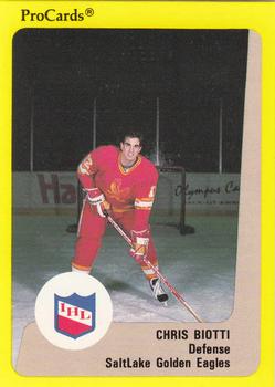 1989-90 ProCards IHL #202 Chris Biotti Front