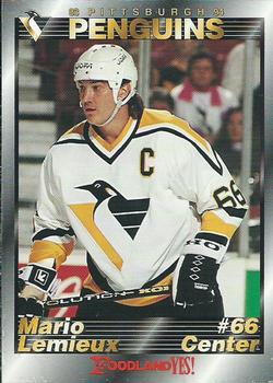 1993-94 Foodland Pittsburgh Penguins #1 Mario Lemieux Front