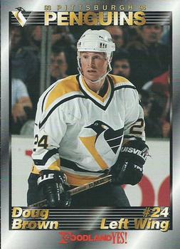1993-94 Foodland Pittsburgh Penguins #7 Doug Brown Front