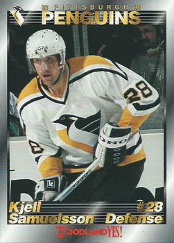 1993-94 Foodland Pittsburgh Penguins #18 Kjell Samuelsson Front