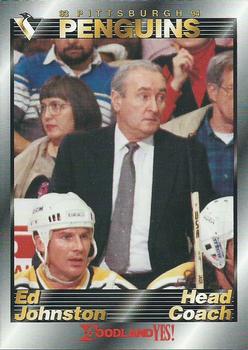1993-94 Foodland Pittsburgh Penguins #19 Ed Johnston Front