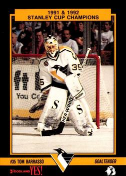 1992-93 Pittsburgh Penguins Police #5 Tom Barrasso Front