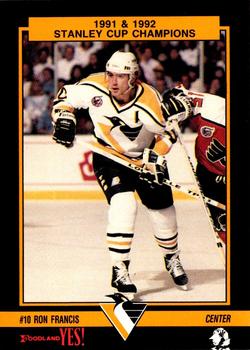 1992-93 Pittsburgh Penguins Police #7 Ron Francis Front