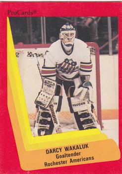 1990-91 ProCards AHL/IHL #288 Darcy Wakaluk Front