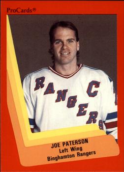 1990-91 ProCards AHL/IHL #8 Joe Paterson Front