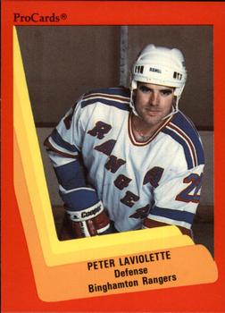1990-91 ProCards AHL/IHL #16 Peter Laviolette Front