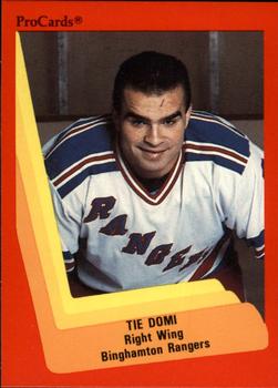 1990-91 ProCards AHL/IHL #22 Tie Domi Front