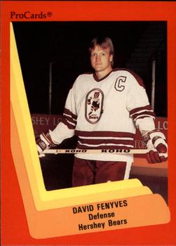 1990-91 ProCards AHL/IHL #32 Dave Fenyves Front