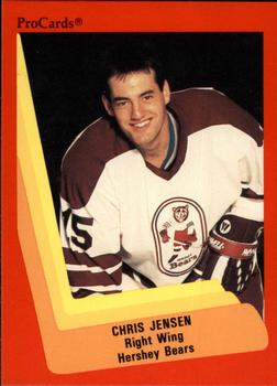 1990-91 ProCards AHL/IHL #38 Chris Jensen Front