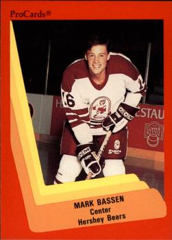 1990-91 ProCards AHL/IHL #43 Mark Bassen Front