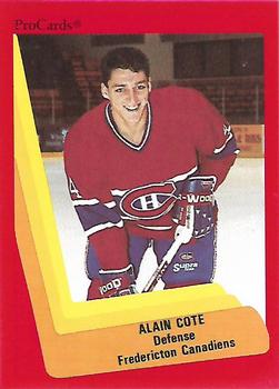 1990-91 ProCards AHL/IHL #54 Alain Cote Front