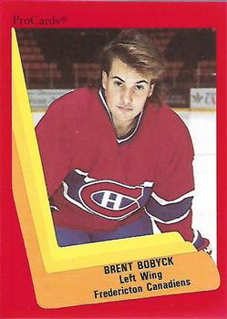 1990-91 ProCards AHL/IHL #59 Brent Bobyck Front