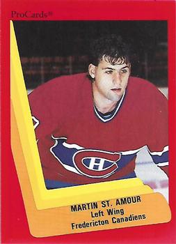 1990-91 ProCards AHL/IHL #70 Martin St. Amour Front