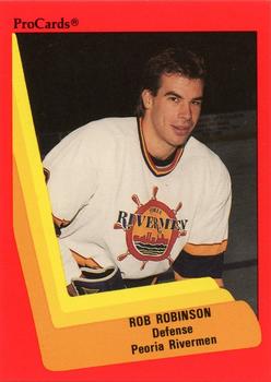 1990-91 ProCards AHL/IHL #79 Rob Robinson Front