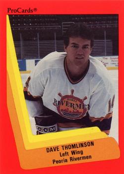 1990-91 ProCards AHL/IHL #82 Dave Thomlinson Front