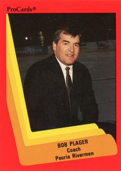 1990-91 ProCards AHL/IHL #98 Bob Plager Front