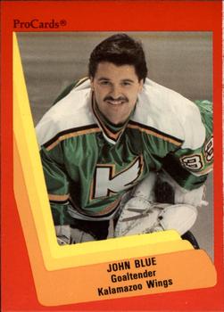 1990-91 ProCards AHL/IHL #103 John Blue Front