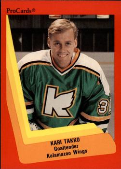 1990-91 ProCards AHL/IHL #106 Kari Takko Front