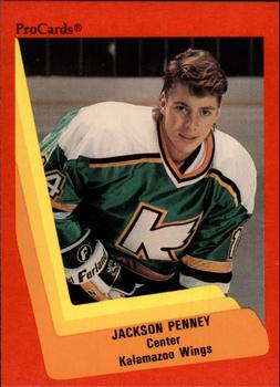 1990-91 ProCards AHL/IHL #115 Jackson Penney Front