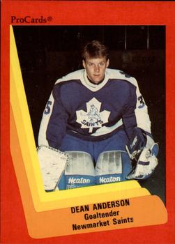 1990-91 ProCards AHL/IHL #166 Dean Anderson Front