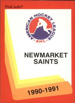 1990-91 ProCards AHL/IHL #170 Newmarket Saints Front