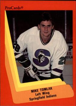 1990-91 ProCards AHL/IHL #176 Mike Tomlak Front