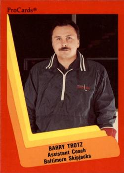 1990-91 ProCards AHL/IHL #218 Barry Trotz Front