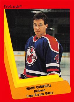 1990-91 ProCards AHL/IHL #221 Wade Campbell Front