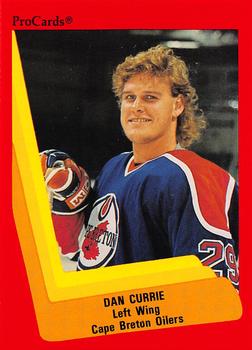 1990-91 ProCards AHL/IHL #222 Dan Currie Front