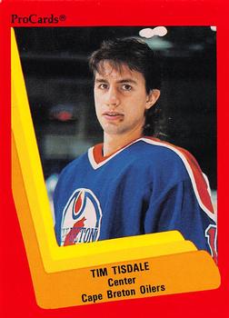 1990-91 ProCards AHL/IHL #227 Tim Tisdale Front