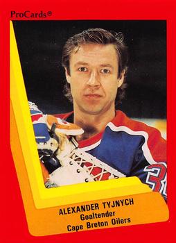 1990-91 ProCards AHL/IHL #236 Alexander Tyjnych Front