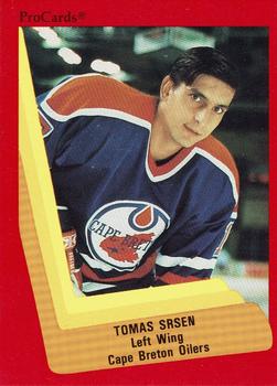 1990-91 ProCards AHL/IHL #237 Tomas Srsen Front