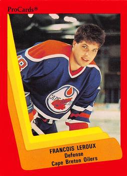 1990-91 ProCards AHL/IHL #239 Francois Leroux Front