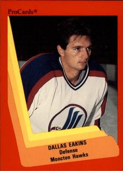 1990-91 ProCards AHL/IHL #253 Dallas Eakins Front