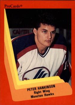 1990-91 ProCards AHL/IHL #254 Peter Hankinson Front
