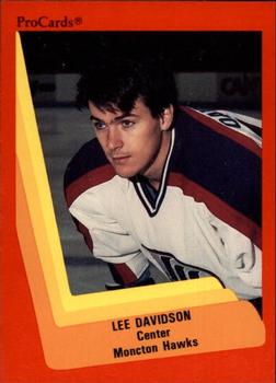 1990-91 ProCards AHL/IHL #256 Lee Davidson Front
