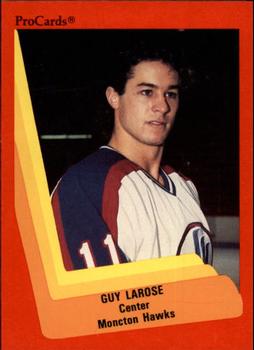 1990-91 ProCards AHL/IHL #259 Guy Larose Front