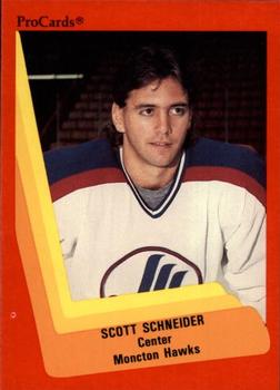 1990-91 ProCards AHL/IHL #260 Scott Schneider Front