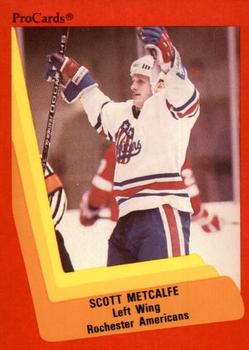 1990-91 ProCards AHL/IHL #267 Scott Metcalfe Front