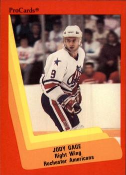 1990-91 ProCards AHL/IHL #285 Jody Gage Front
