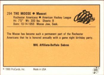 1990-91 ProCards AHL/IHL #294 The Moose Back