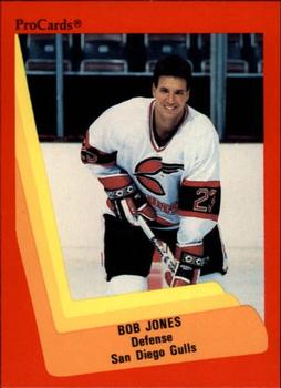 1990-91 ProCards AHL/IHL #301 Bob Jones Front