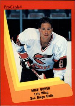 1990-91 ProCards AHL/IHL #312 Mike Gober Front