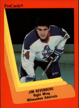 1990-91 ProCards AHL/IHL #339 Jim Revenberg Front