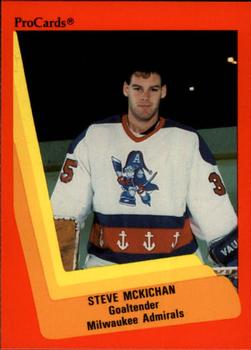 1990-91 ProCards AHL/IHL #341 Steve McKichan Front