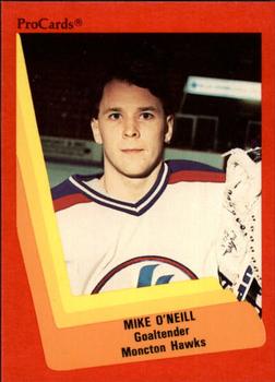 1990-91 ProCards AHL/IHL #344 Mike O'Neill Front