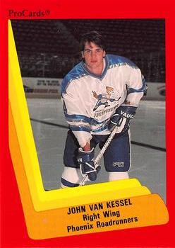 1990-91 ProCards AHL/IHL #348 John Van Kessel Front